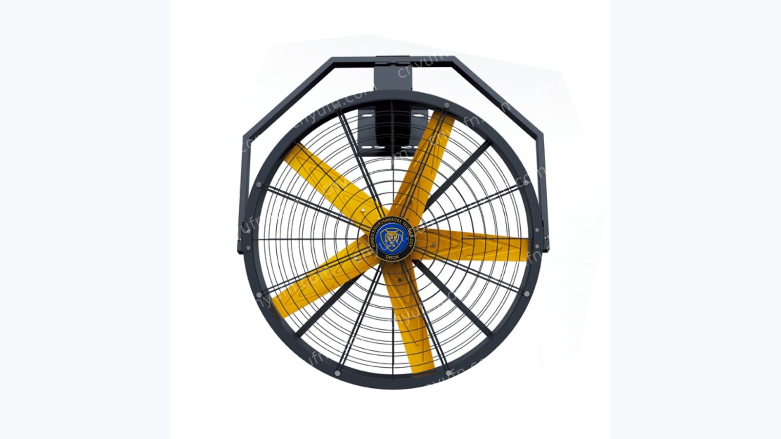 industrial wall fan with protective guard