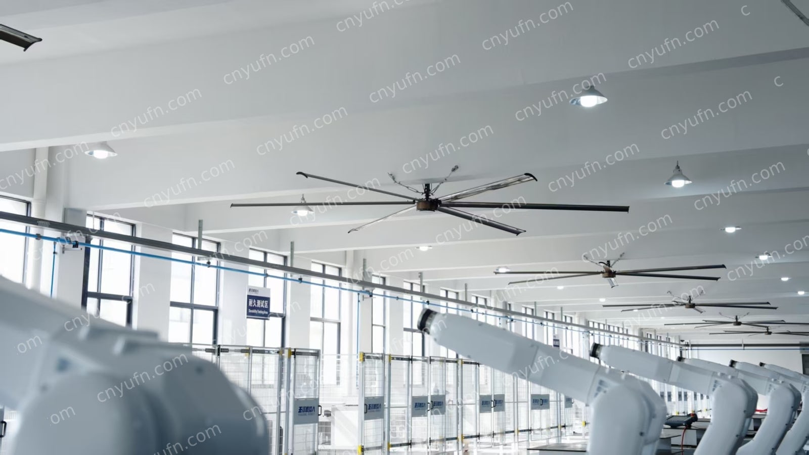 Large Space Workshop and Warehouse Fan Ventilation Solution