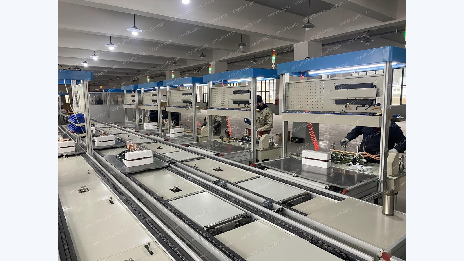 Earthing Switch and Controller Assembly Line | Conveyor Plus Station-Based Production