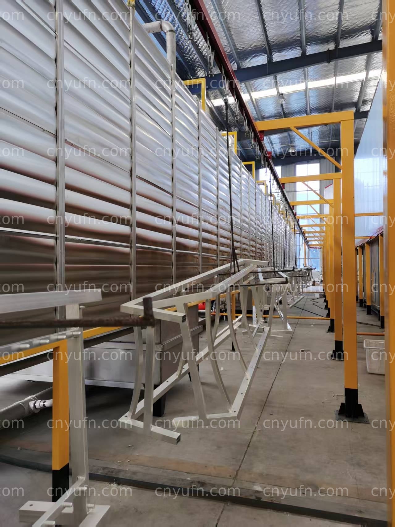 aluminum furniture powder coating line