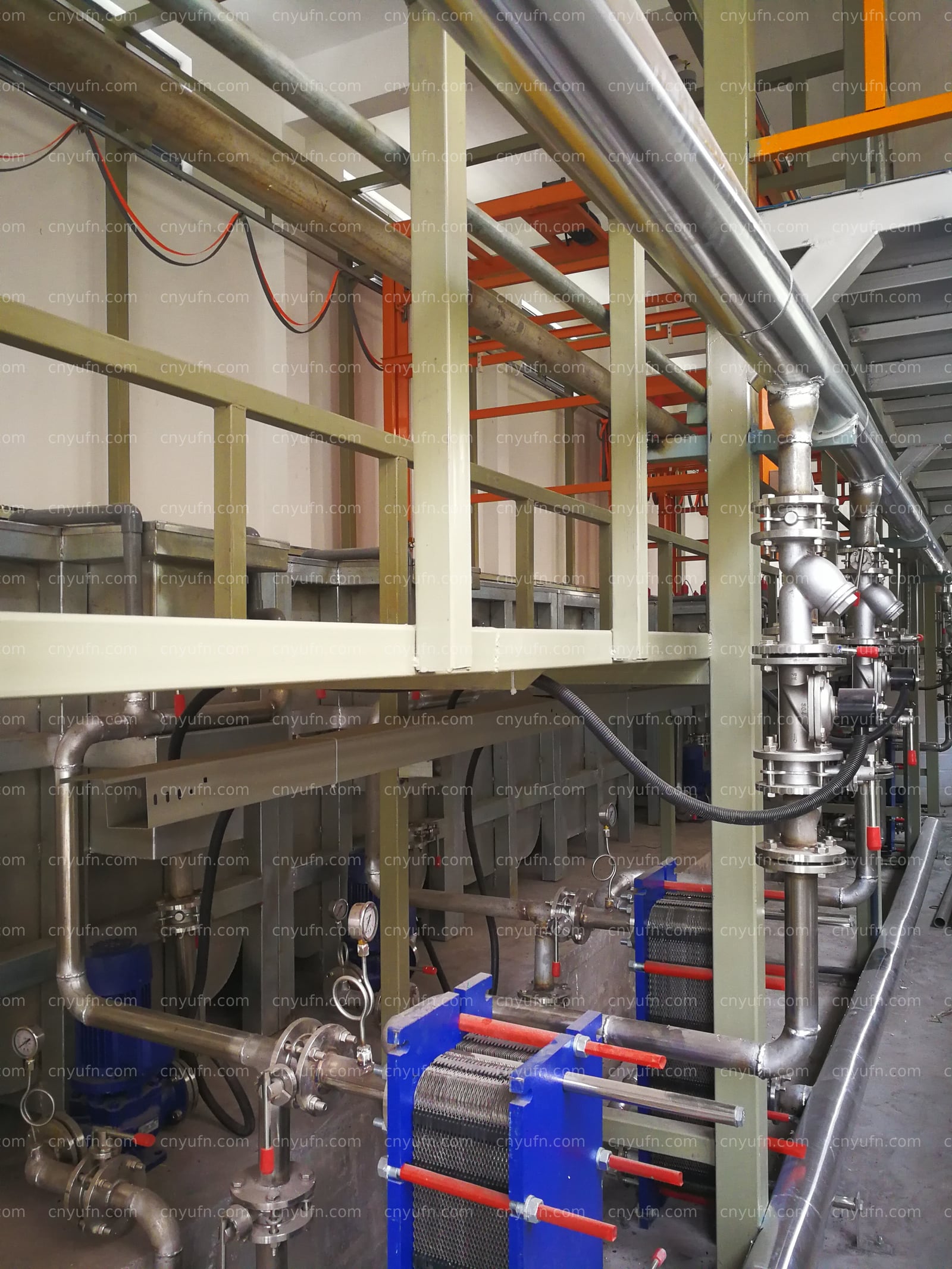 casting gantry pretreatment line