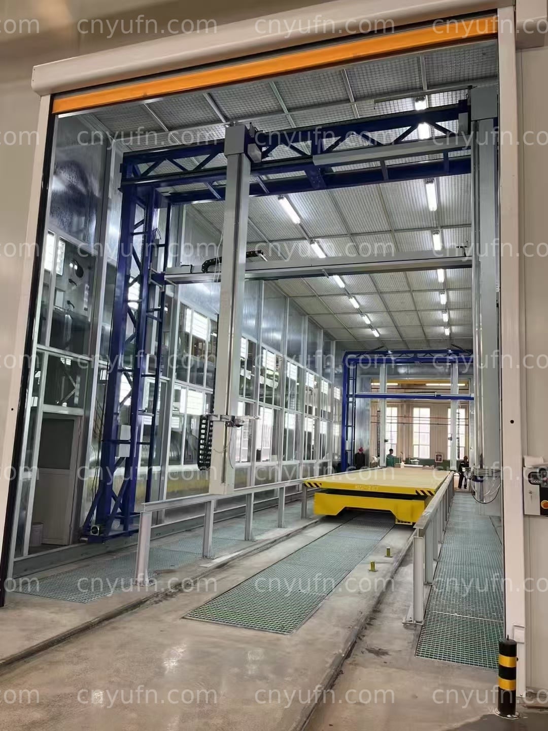 electric transfer trolley paint booth