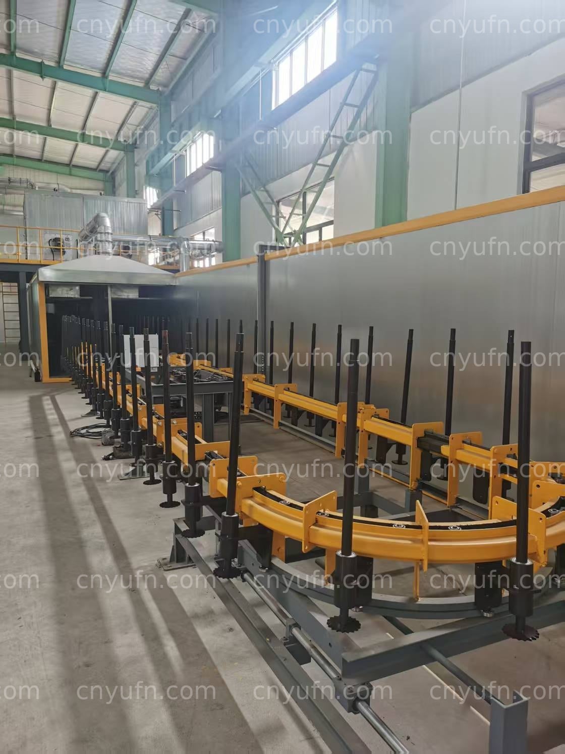 floor rail transfer line