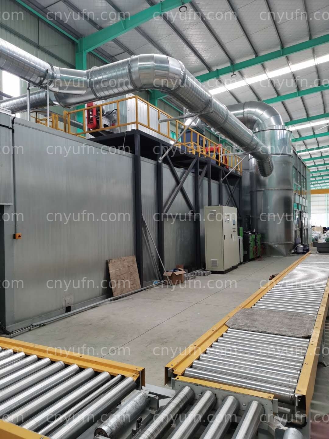 motor spray coating line three