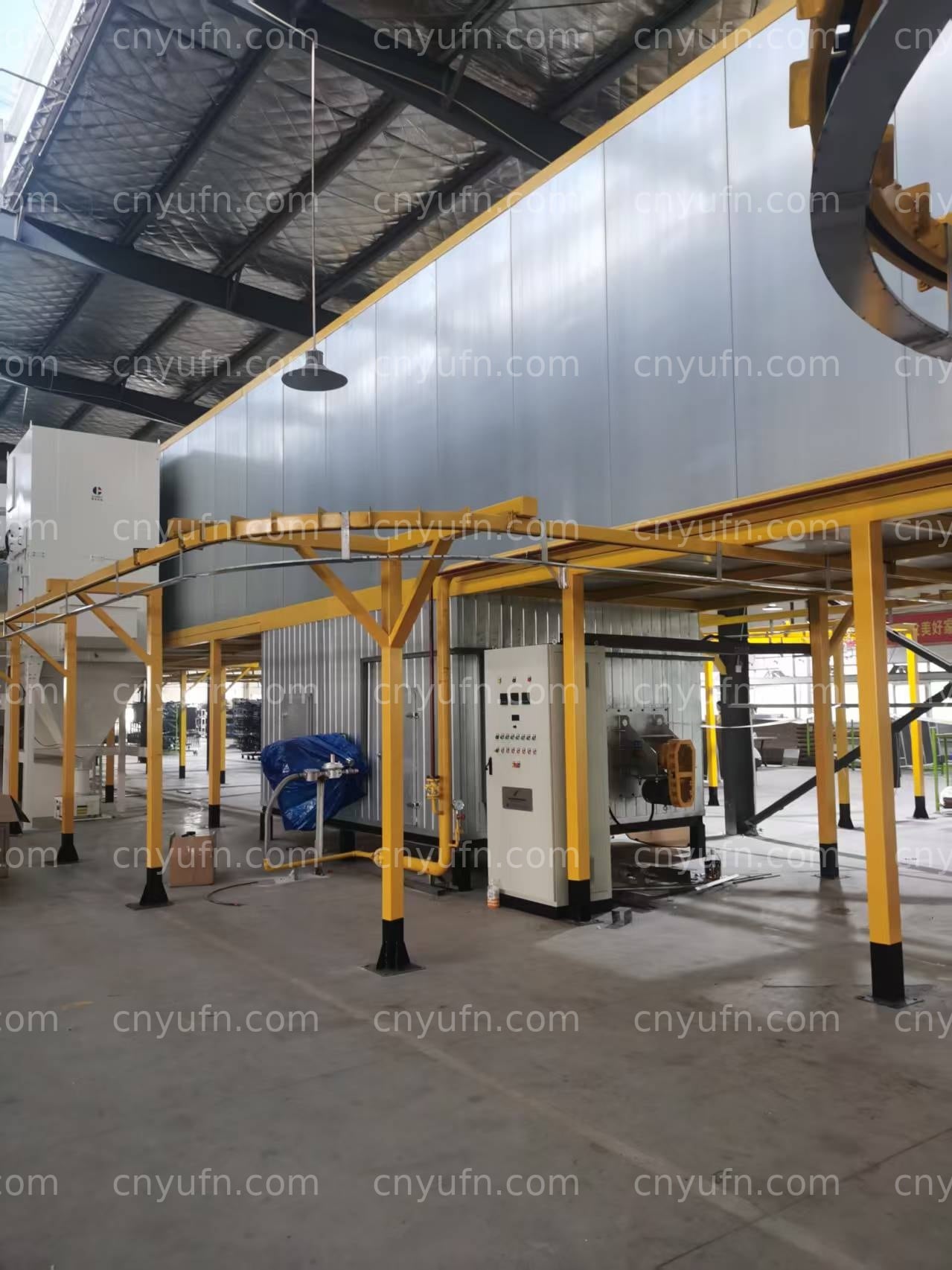rattan chair powder coating line
