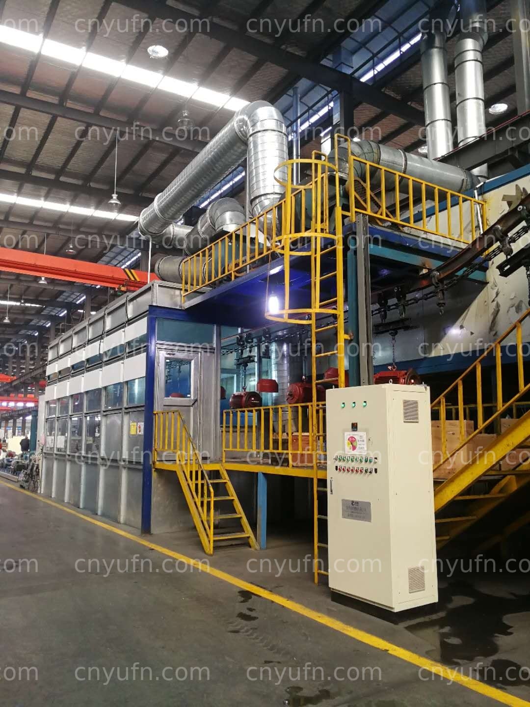 Robotic Spray Line for Motors, Pumps and Industrial Parts