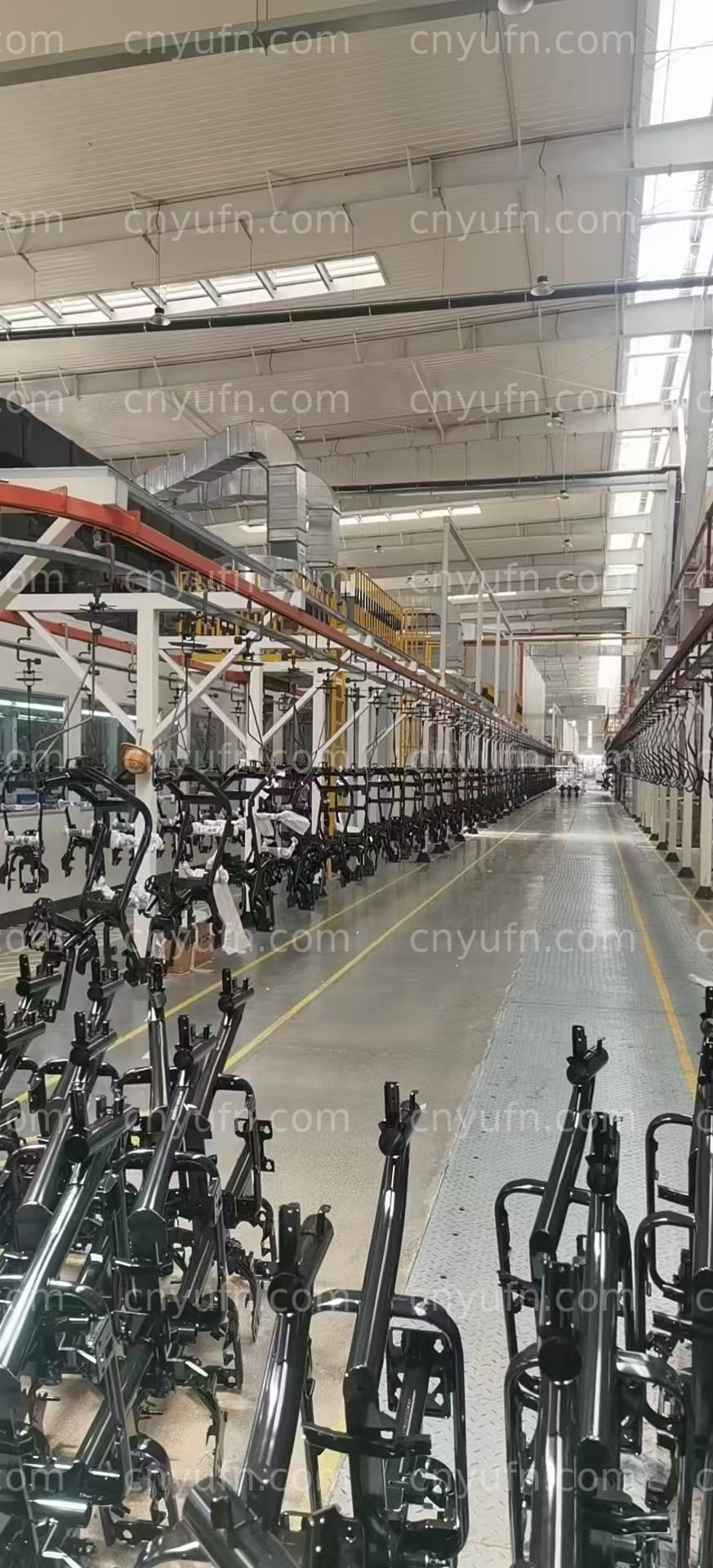 two wheeler frame electrophoresis line
