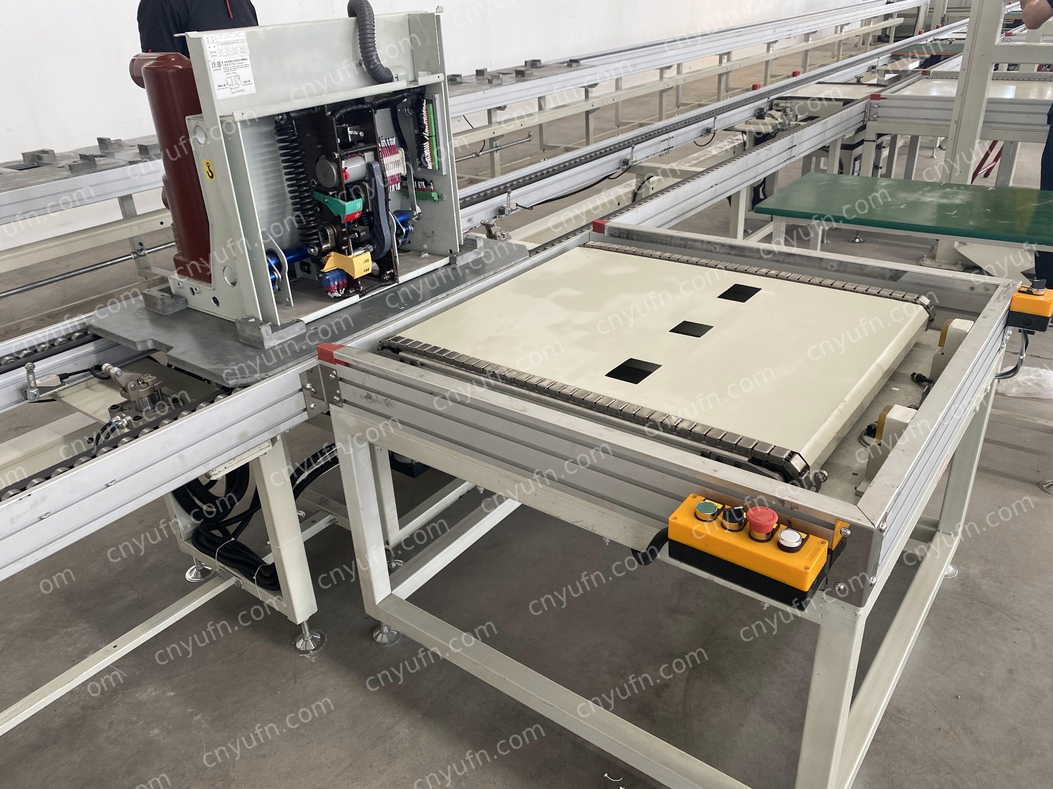 VCB Production Line Layout | RGV Transfer and Station-Based Assembly
